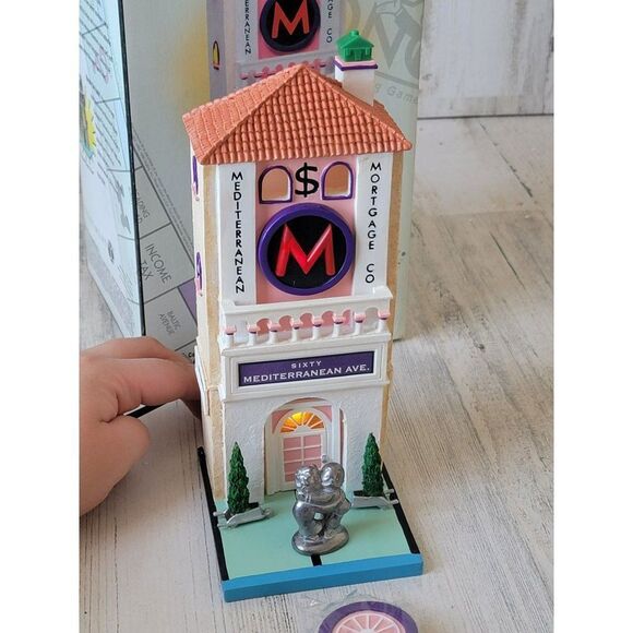 Dept 56 Mediterranean Mortage Co. 13600 monopoly village accessory - Picture 1 of 9